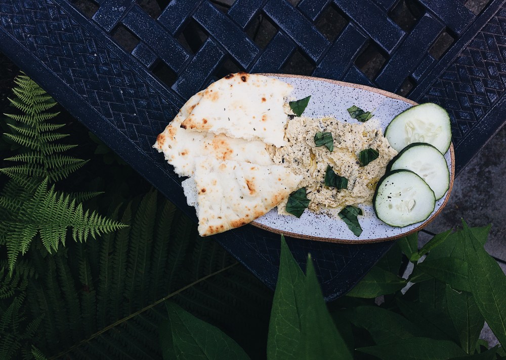Garlic Scape Hummus Horizontal