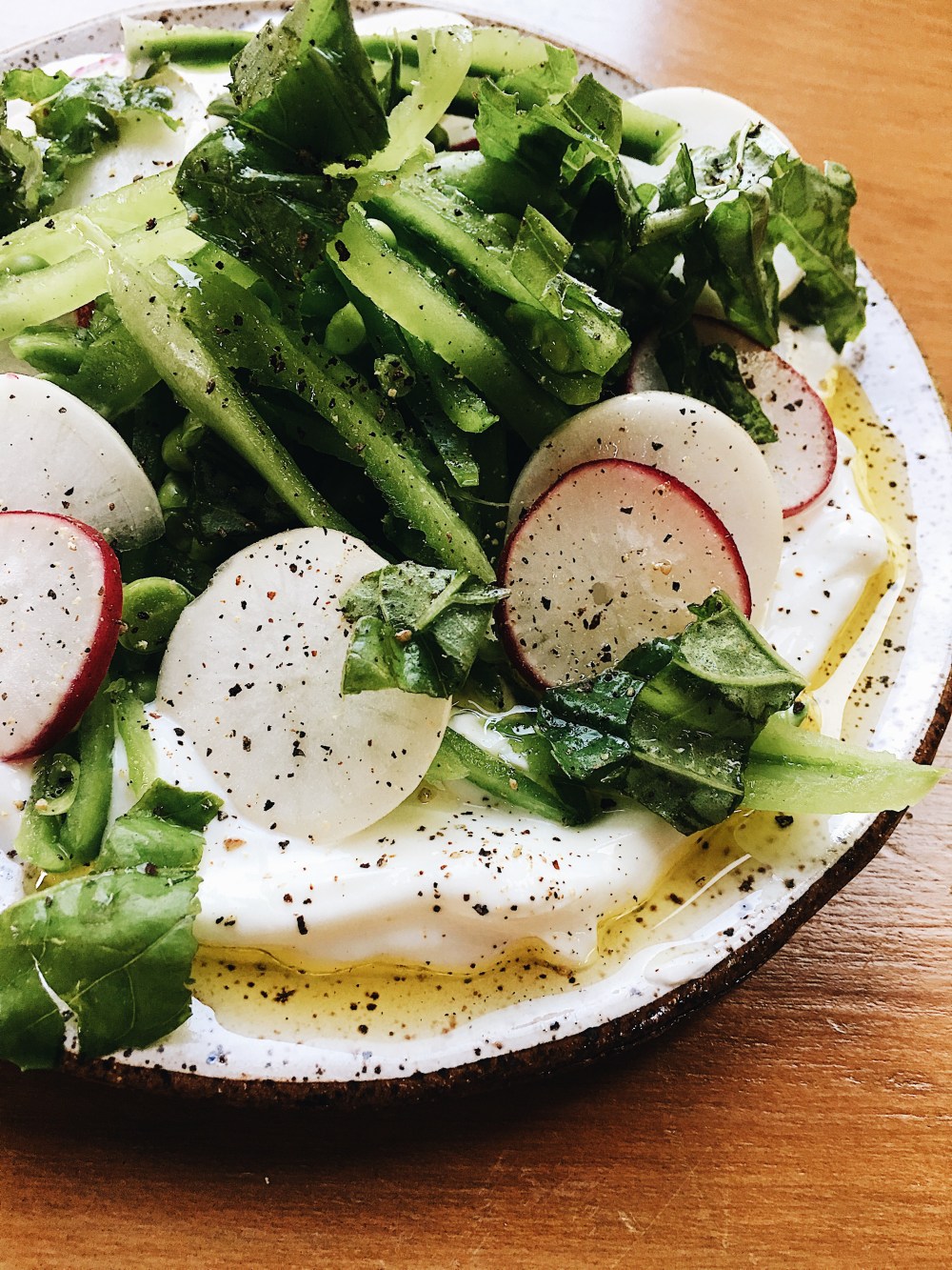 Sugar Snap Pea Salad_Vertical and More close up