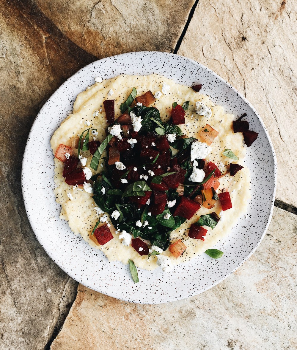 Vertical Full Plate Polenta