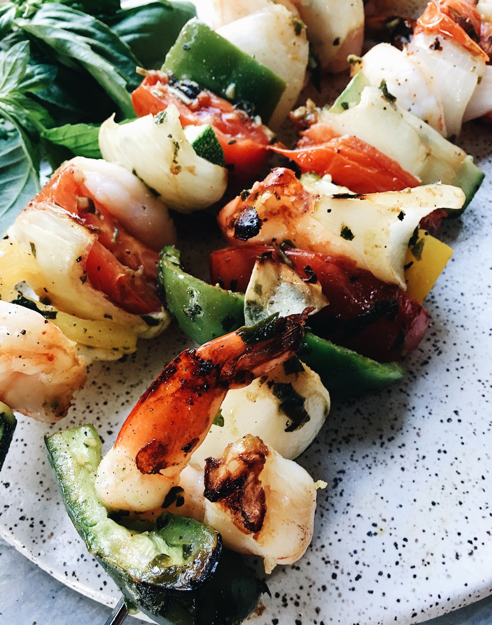 Shrimp Skewer Close Up